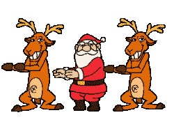 santa reindeer dance.gif